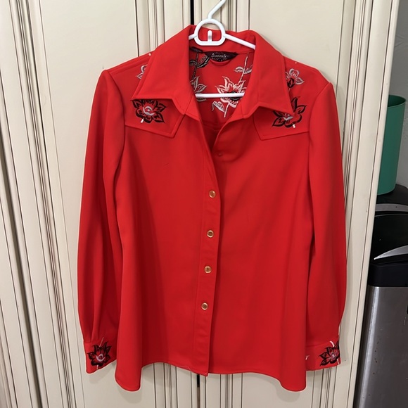 Vintage Polyester embroidered suit - Picture 3 of 12